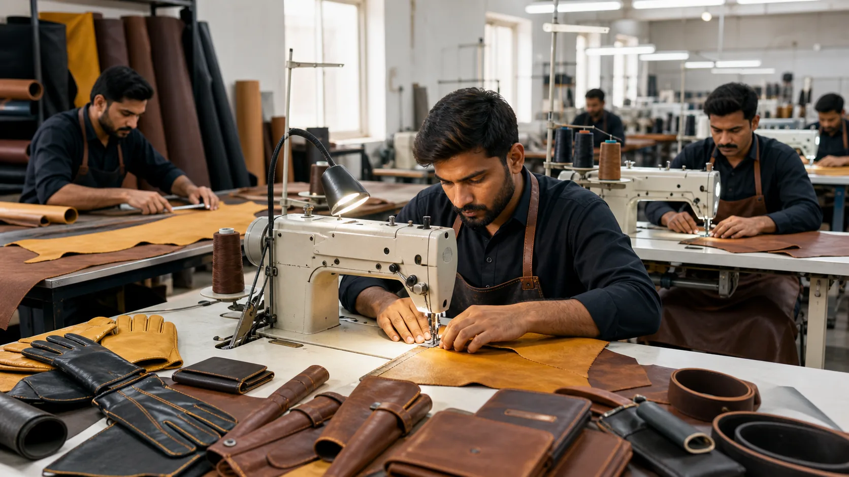 Leather manufacturing workflow