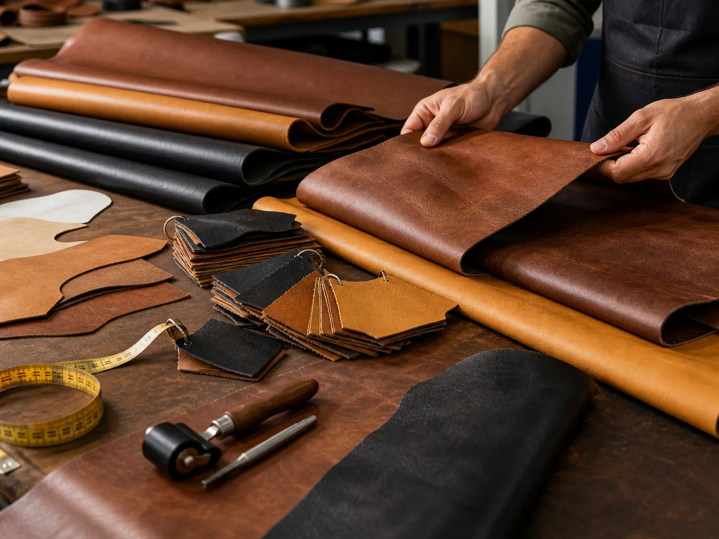 Premium leather products showing quality craftsmanship